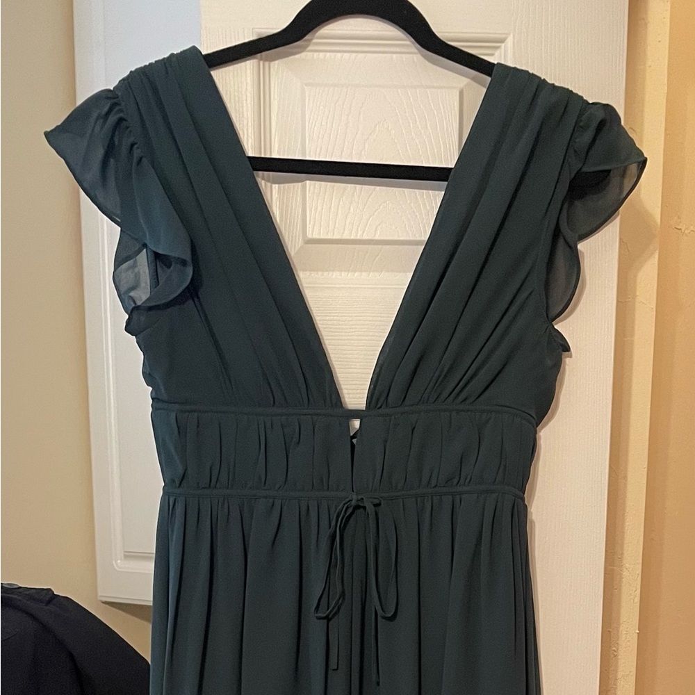 Lulu's Deep Teal Maxi Dress